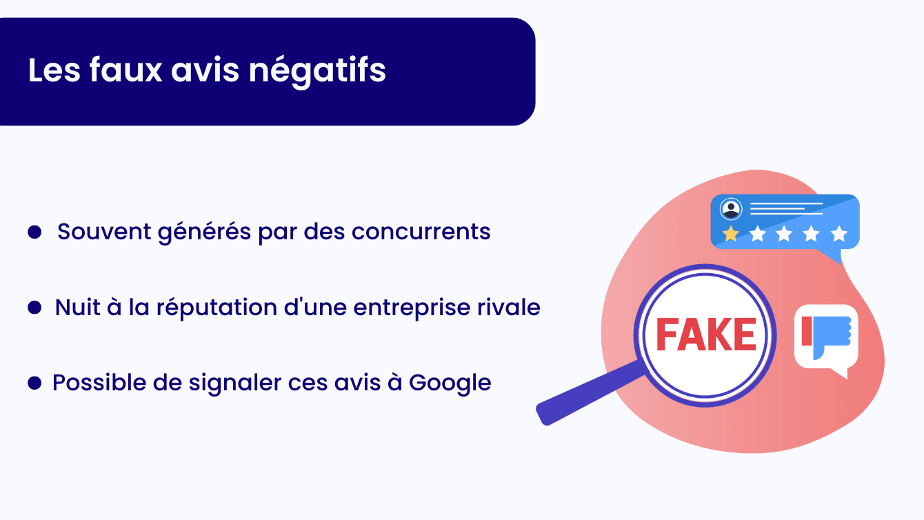 les faux avis négatifs