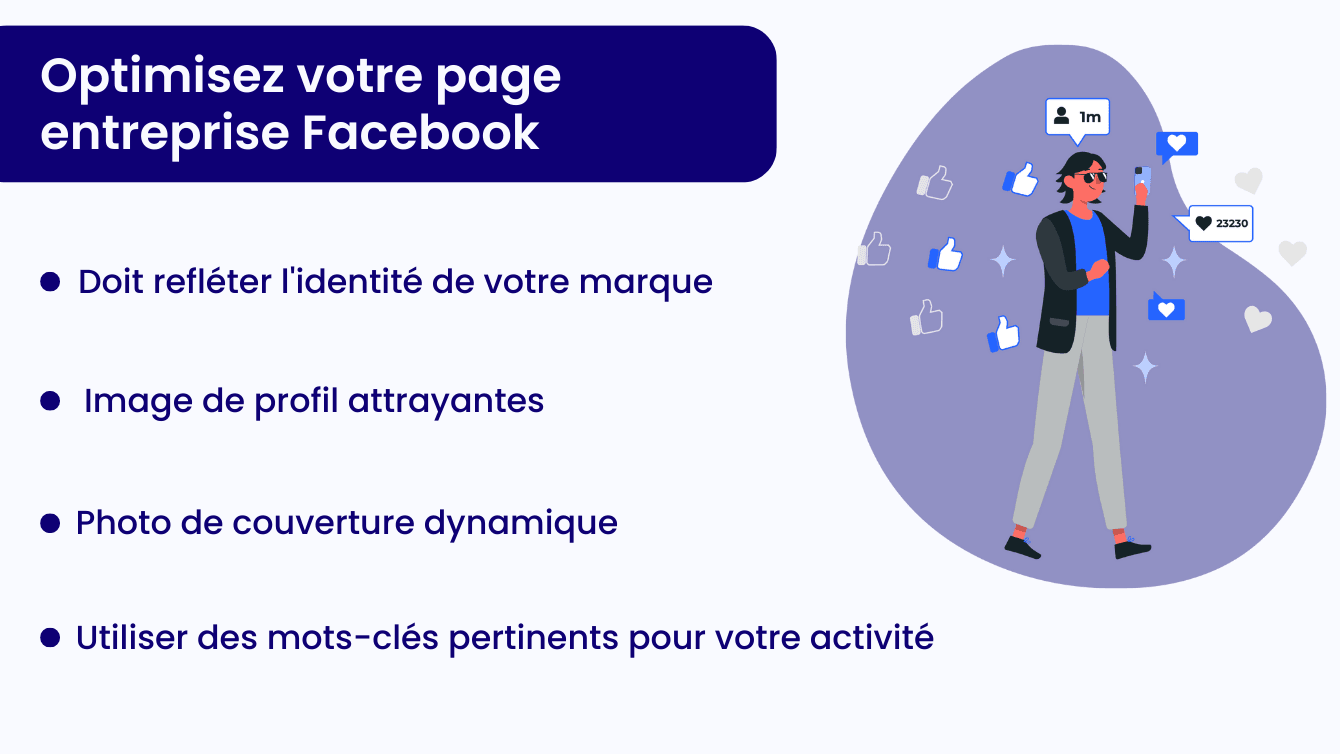 Optimisez votre page entreprise Facebook