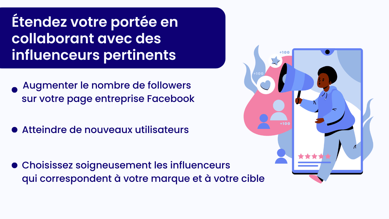 Etendez votre portée en collaborant avec des influenceurs pertinents