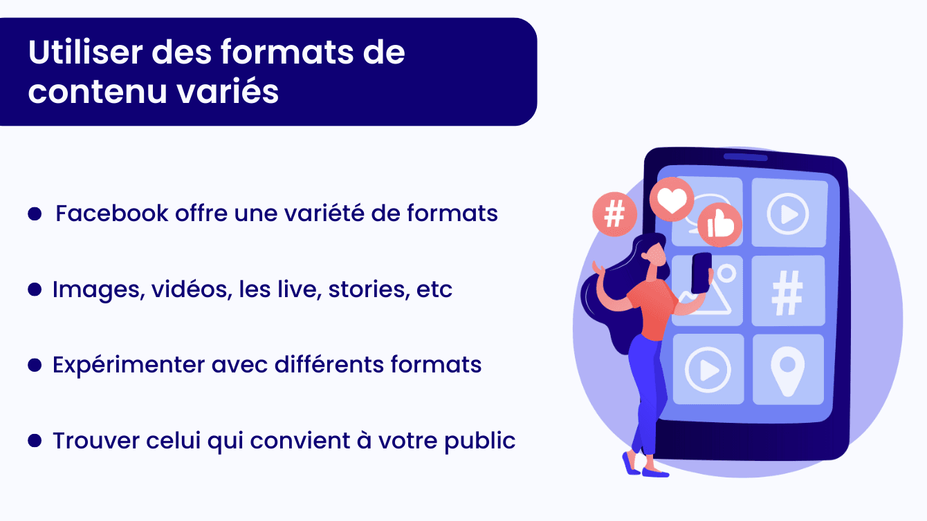 Utiliser des formats de contenu variés