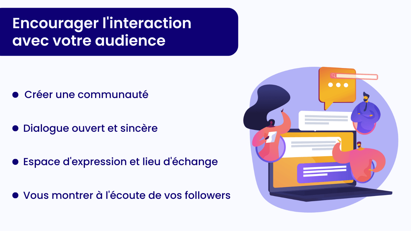 Encourager l'interaction avec votre audience
