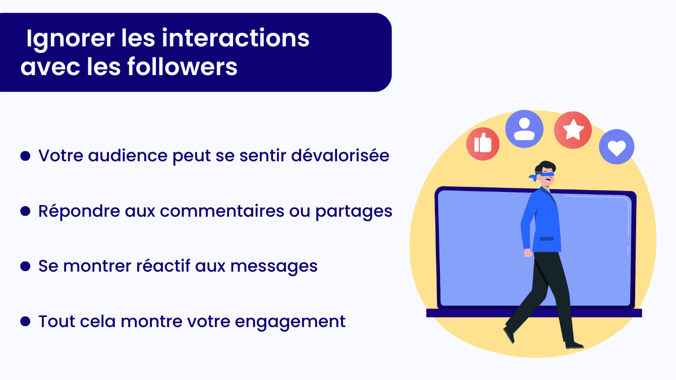 Ignorer les interactions avec les followers