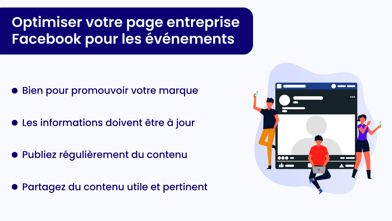 Optimiser sa page entreprise Facebook pour les évènements