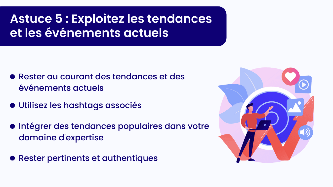 Exploitez les tendances et les évènements actuels