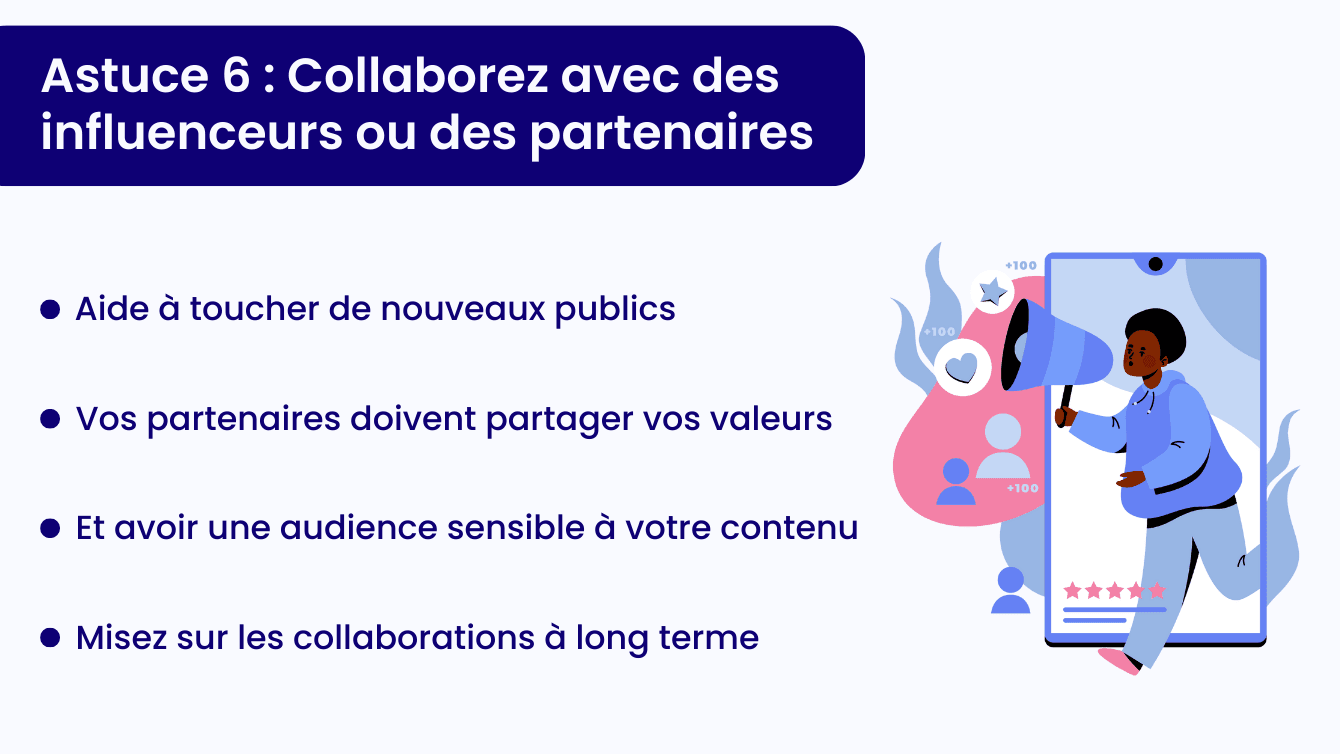 Collaborez avec des influenceurs ou des partenaires sur Facebook