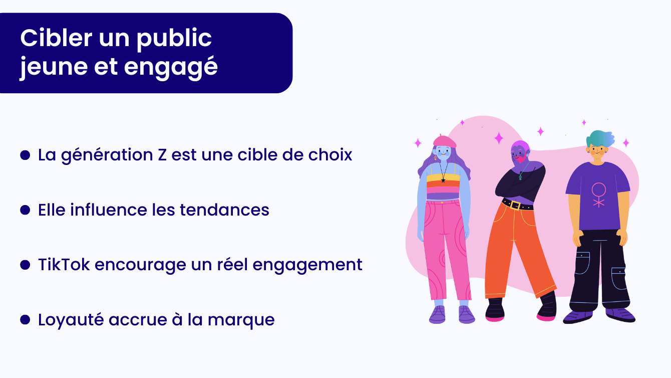 Cibler un public jeune et engagé sur TikTok