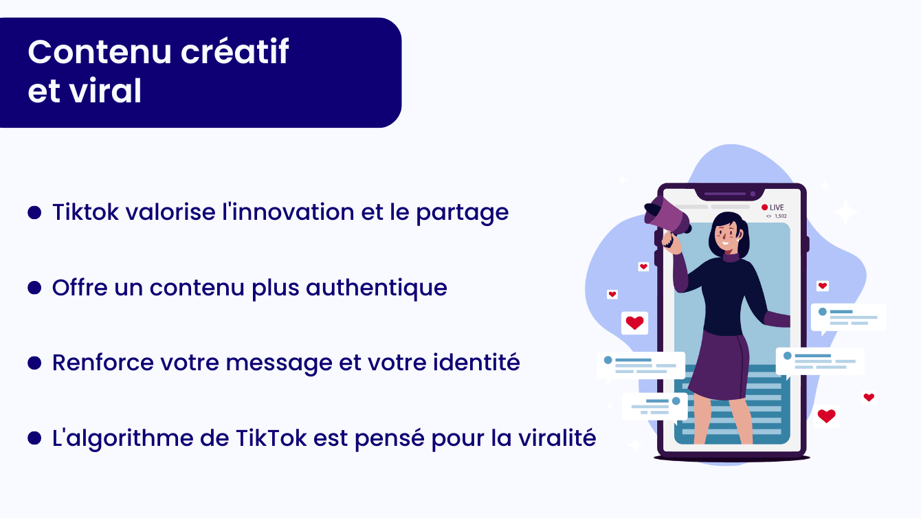 Créer du contenu créatif et viral sur TikTok