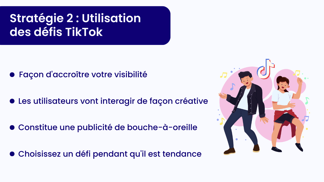 Utiliser les défis TikTok