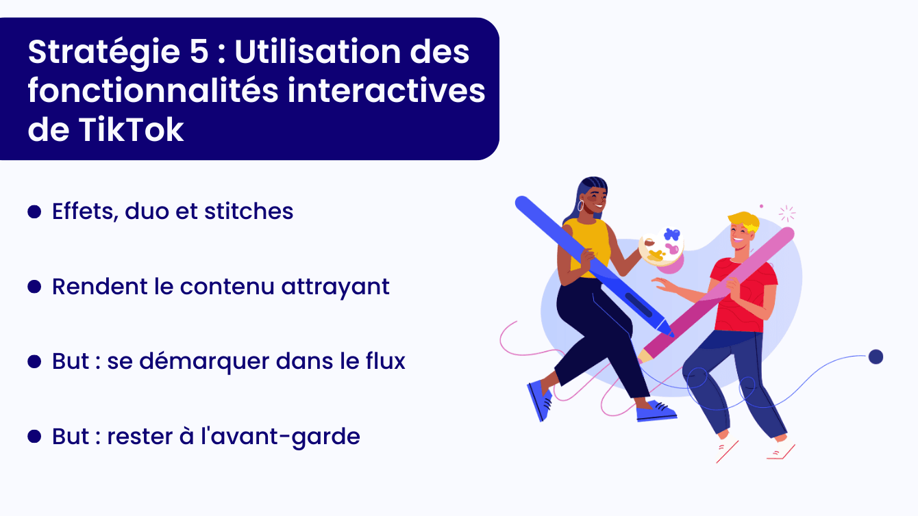 Utiliser les fonctionnalités interactives de TikTok