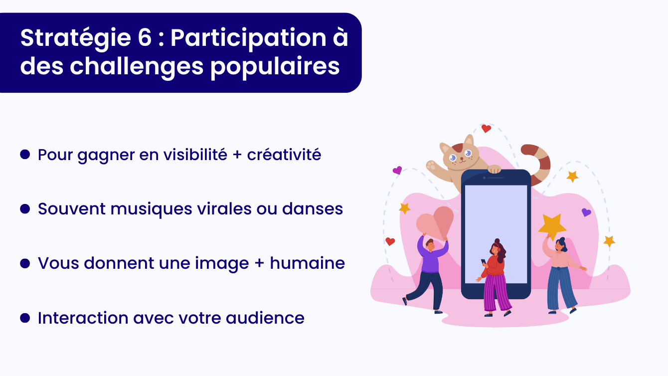participer à des challenges populaires sur TikTok