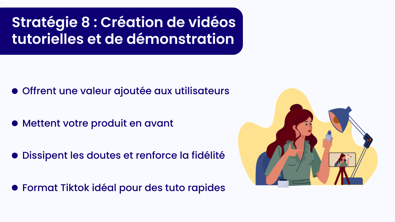 Créer des vidéos tutorielles et des démonstrations sur TikTok