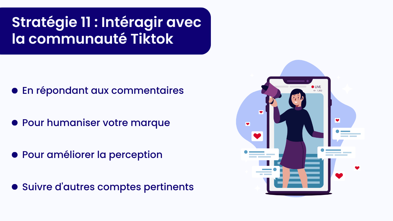 Interagir avec la communauté TikTok