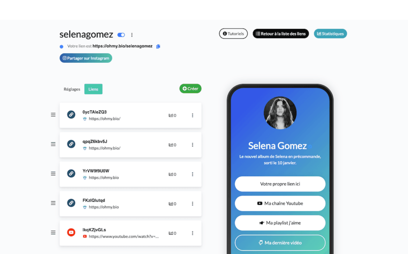 créer un compte sur Linktree