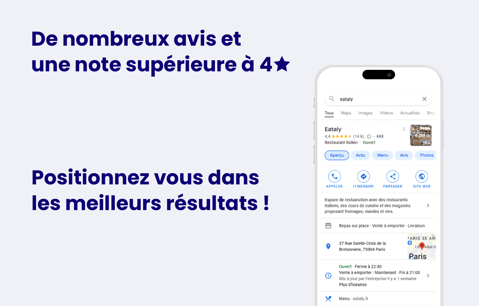 Meilleurs résultats sur Google