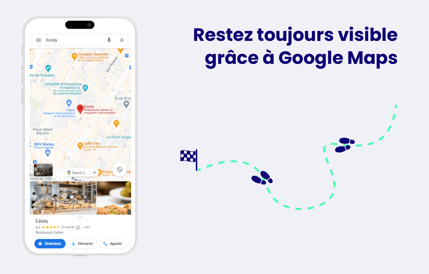 être visible sur Google Maps
