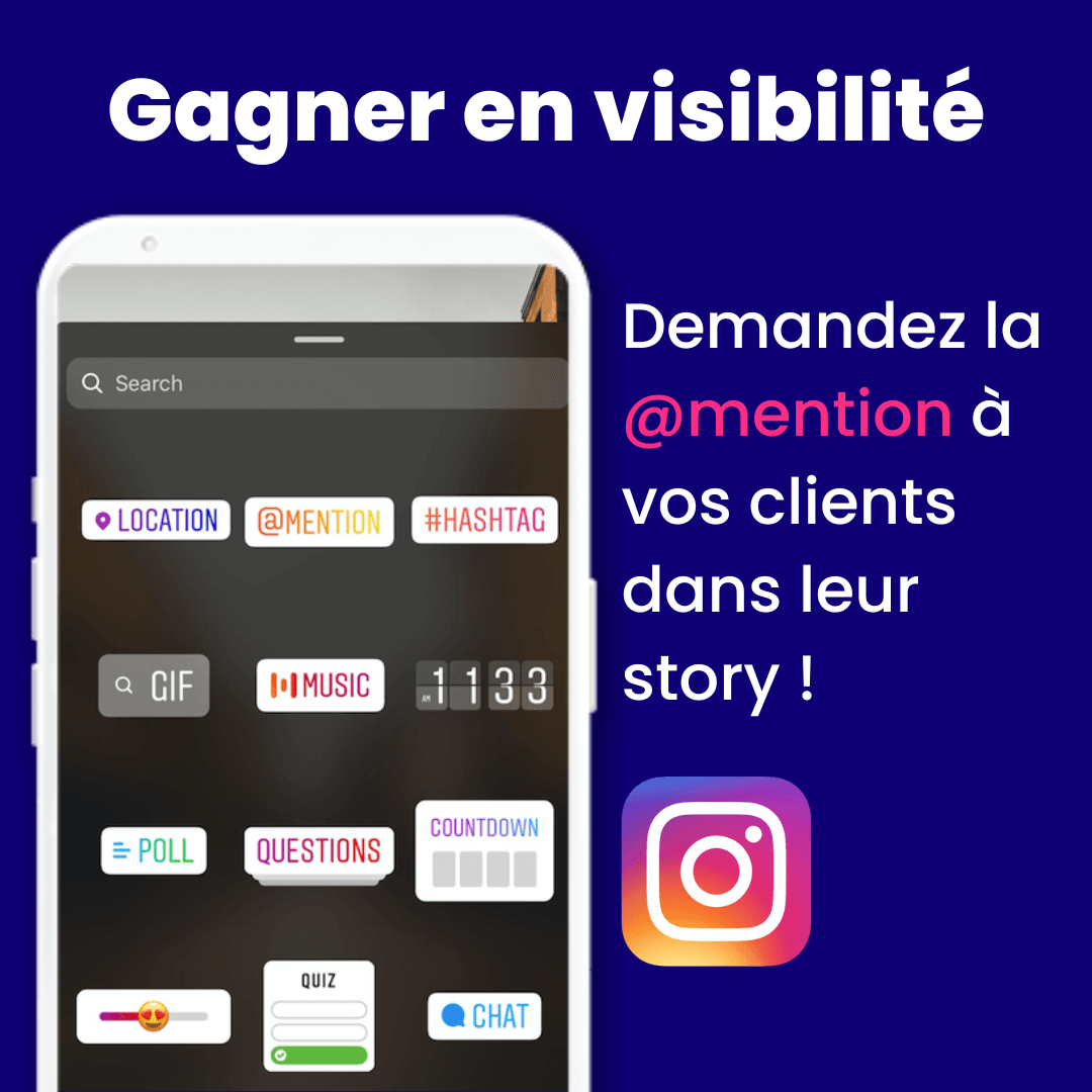 La mention dans les story instagram